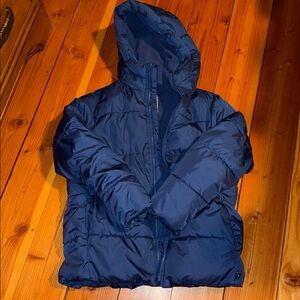 GAP Kids Bright Blue Hooded Puffer Jacket